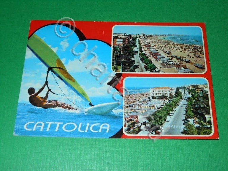 Cartolina Cattolica - Vedute diverse 1985.