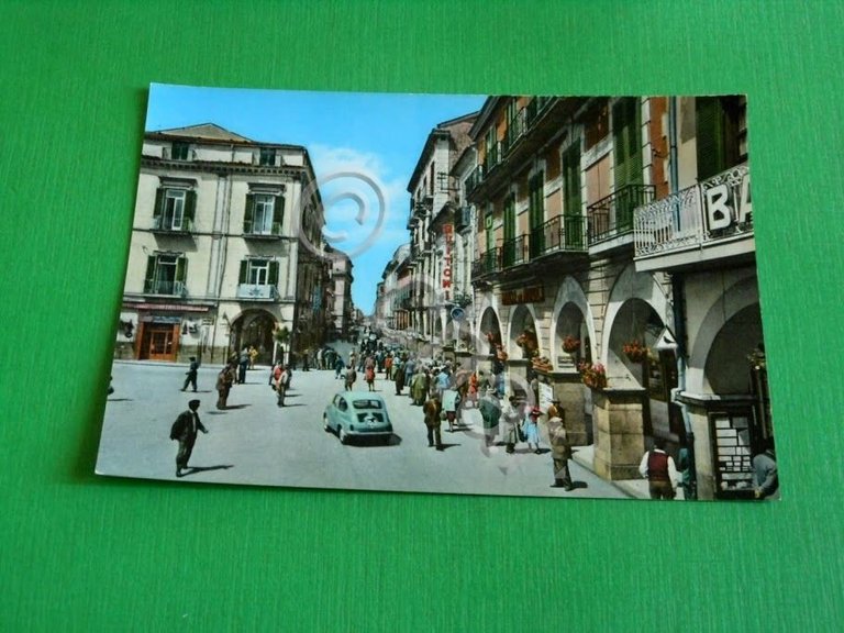 Cartolina Cava de' Tirreni - Corso 1955 ca