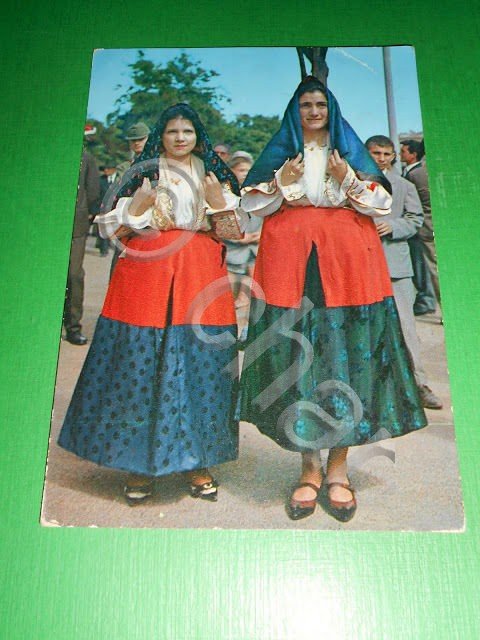 Cartolina Cavalcata Sarda - Costumi Sardi - Ploaghe 1964