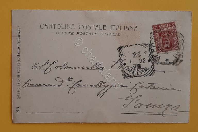 Cartolina Cavalleggieri d' Alessandria - 1902