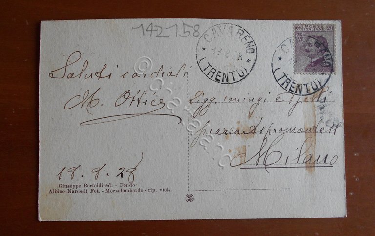 Cartolina Cavareno (Trentino Alto Adige) 973 m. s. m - …