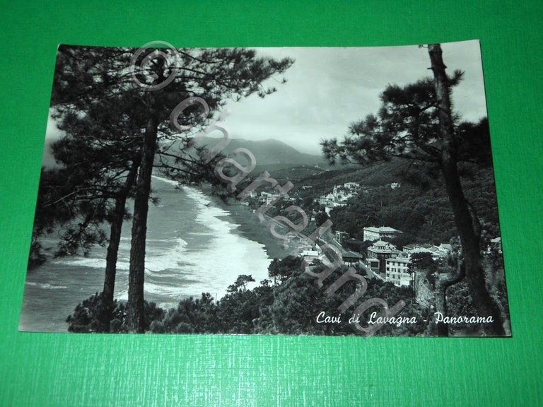 Cartolina Cavi di Lavagna - Panorama 1950 ca