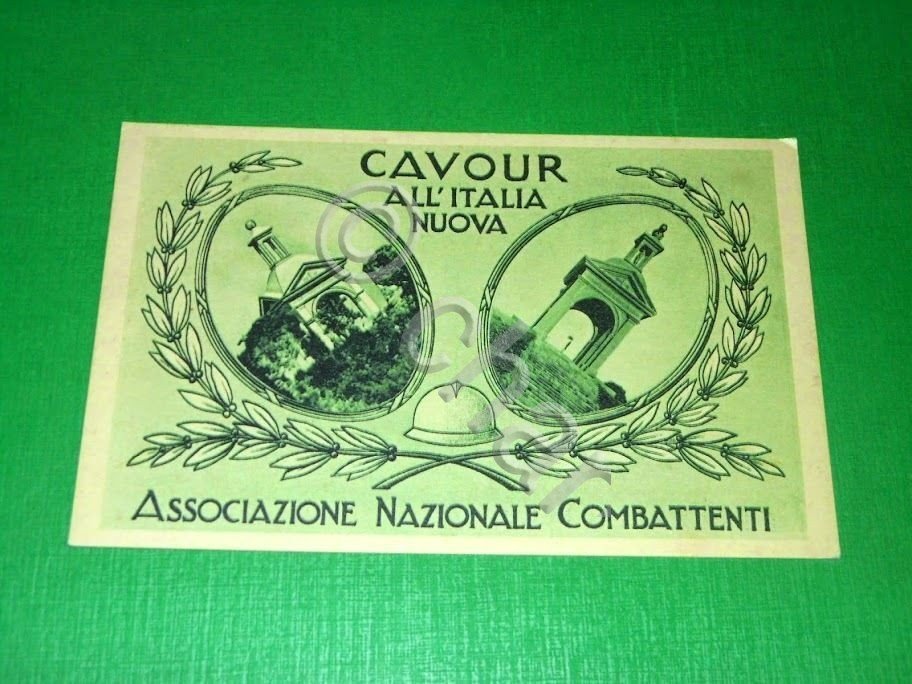 Cartolina Cavour all' Italia Nuova - Associazione Naz. Combattenti 1935 …