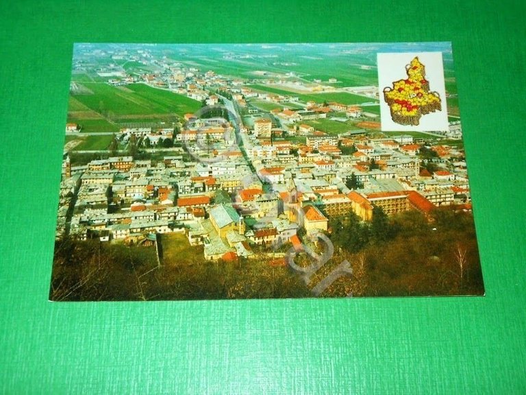Cartolina Cavour Tuttomele 88 - Panorama della Rocca 1988.