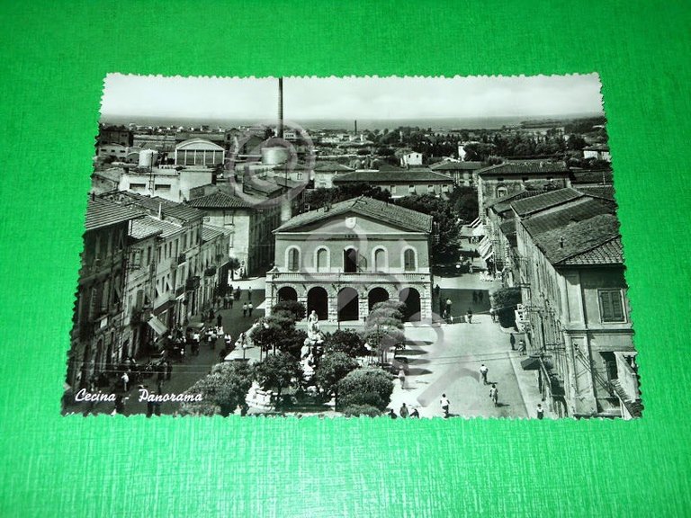 Cartolina Cecina - Panorama 1955 ca