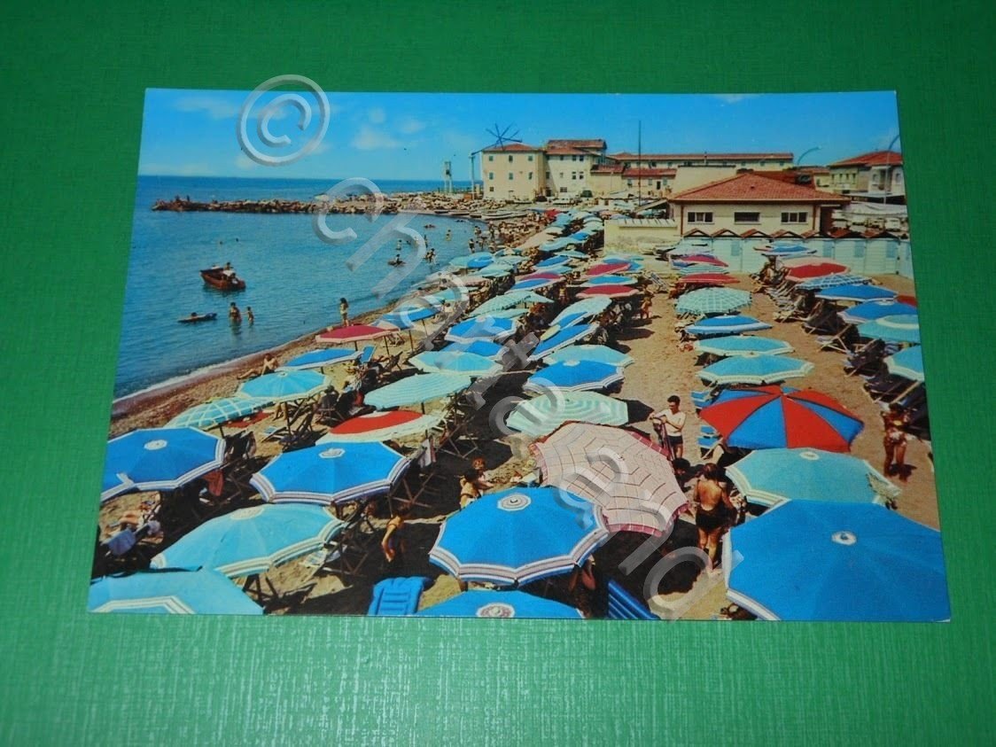 Cartolina Cecina Mare - Bagni Armida e Bisori 1965 ca.
