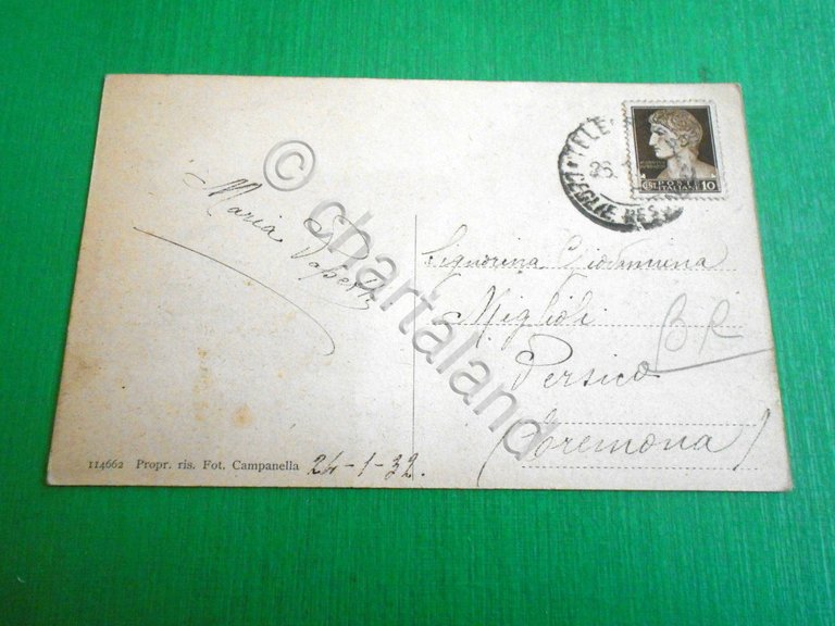 Cartolina Ceglie Messapica - Via S. Rocco 1932.