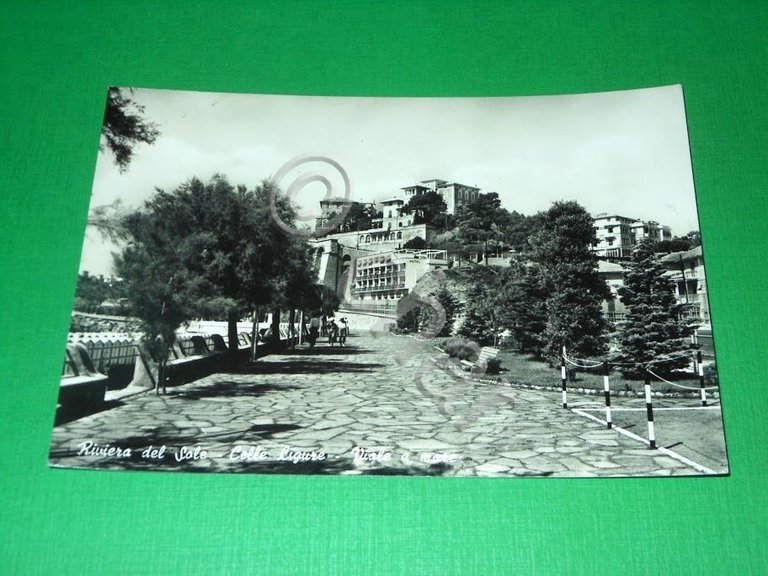 Cartolina Celle Ligure - Riviera del Sole - Viale a …