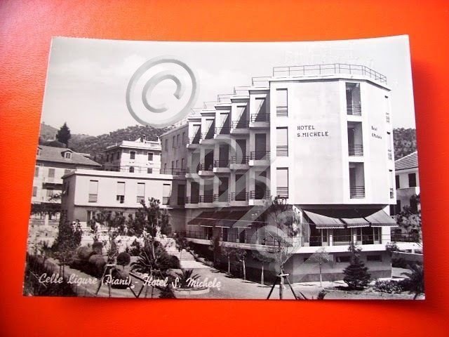 Cartolina Celle Ligure (Piani) - Hotel S. Michele 1955.