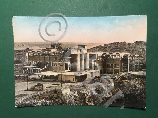 Cartolina Cementificio di Ragusa - 1957