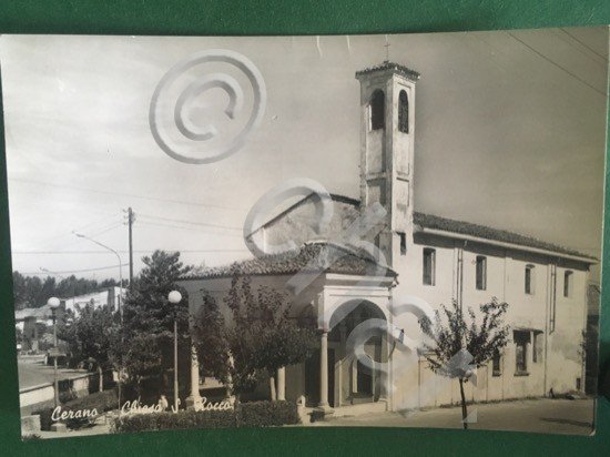 Cartolina Cerano - Chiesa S.Rocco - 1970