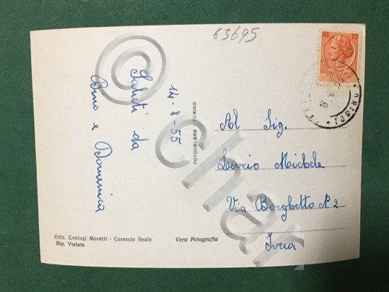 Cartolina Ceresole Reale - 1955