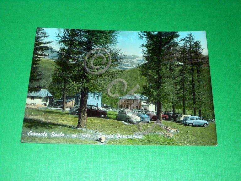 Cartolina Ceresole Reale - Scorcio panoramico 1960.