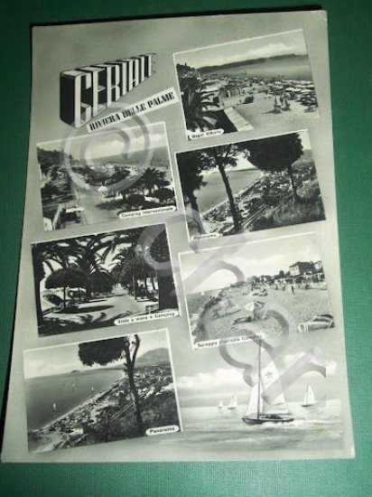 Cartolina Ceriale - Vedute diverse 1956.