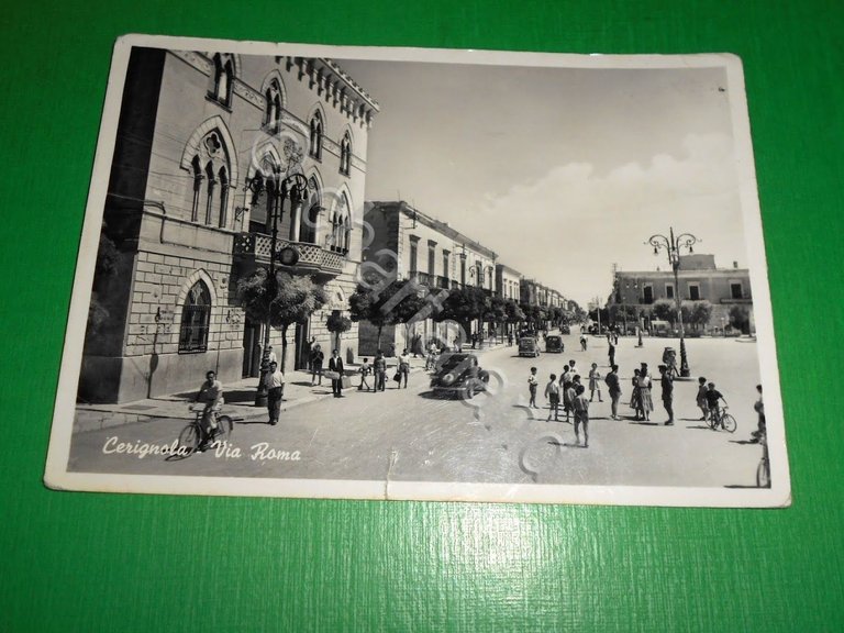 Cartolina Cerignola - Via Roma 1956