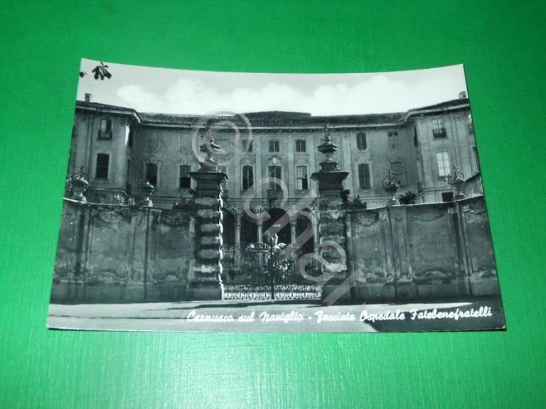 Cartolina Cernusco sul Naviglio - Facciata del Ospedale Fatebenefratelli 1965 …