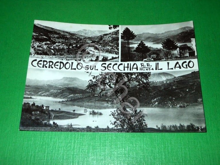 Cartolina Cerredolo sul Secchia - Il Lago - Vedute diverse …