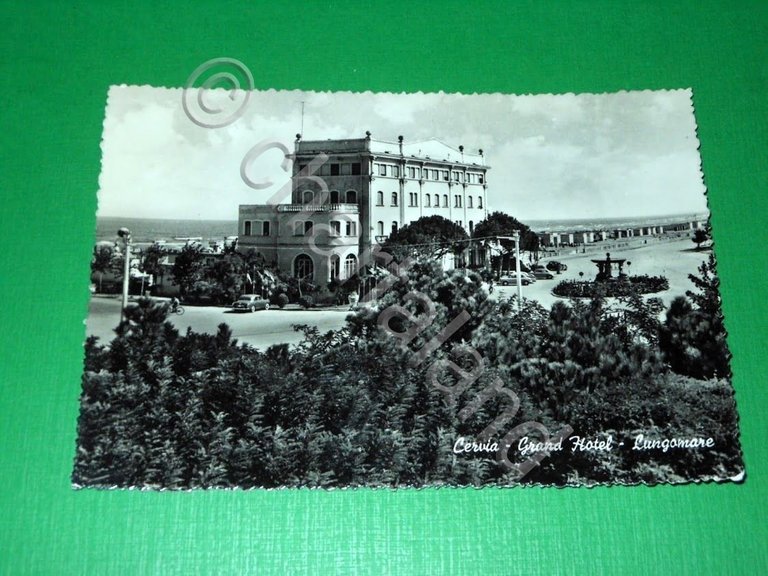 Cartolina Cervia - Grand Hotel - Lungomare 1959.