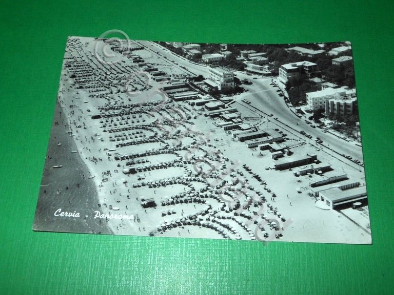 Cartolina Cervia - Panorama 1963.