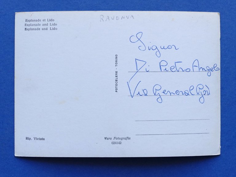 Cartolina Cervia - Piazzale del Lido - 1960 ca..
