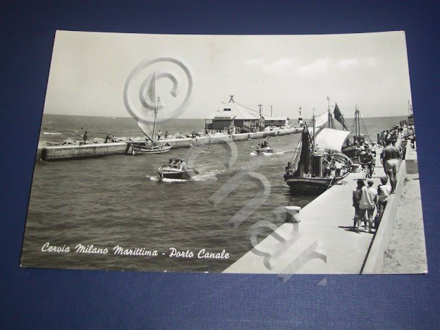 Cartolina Cervia ( Milano Marittima ) - Porto Canale 1966
