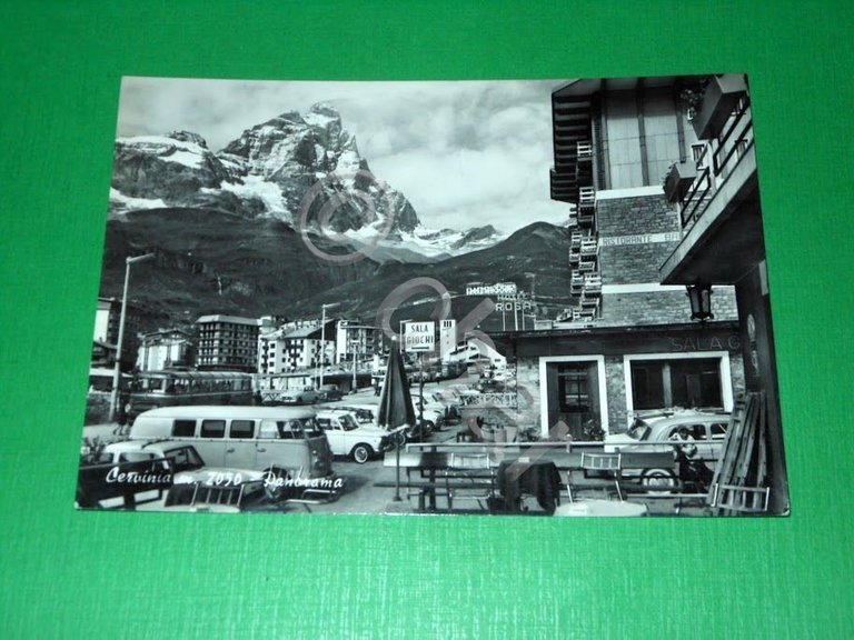 Cartolina Cervinia - Panorama 1955 ca | Immagine Gallery 2