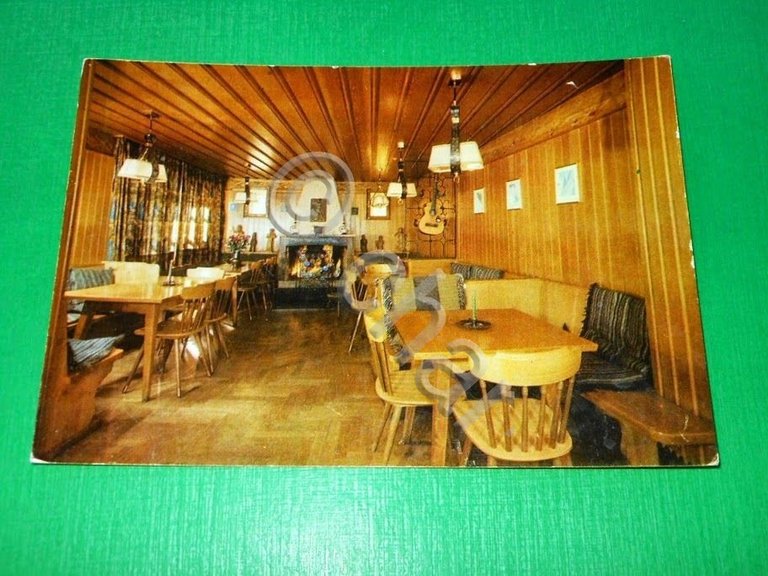 Cartolina Cervinia Breuil - Ristorante Bar Capanna Alpina 1965