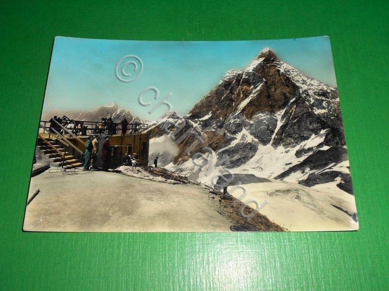 Cartolina Cervinia Furggen e M. Cervino - Veduta 1960 ca