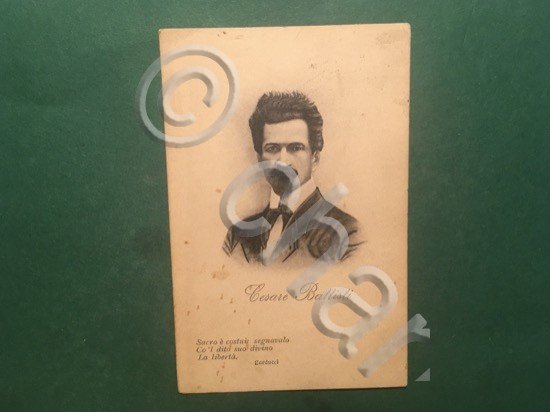 Cartolina Cesare Battisti - 1911