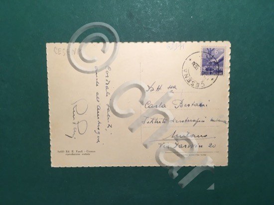 Cartolina Cesena - Palazzo del Ridotto e Via Carbonari - …