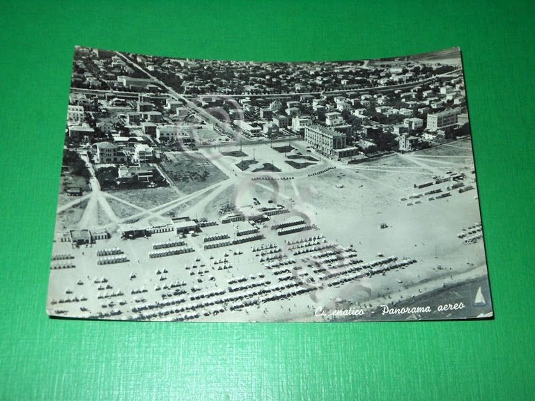 Cartolina Cesenatico - Panorama aereo 1955