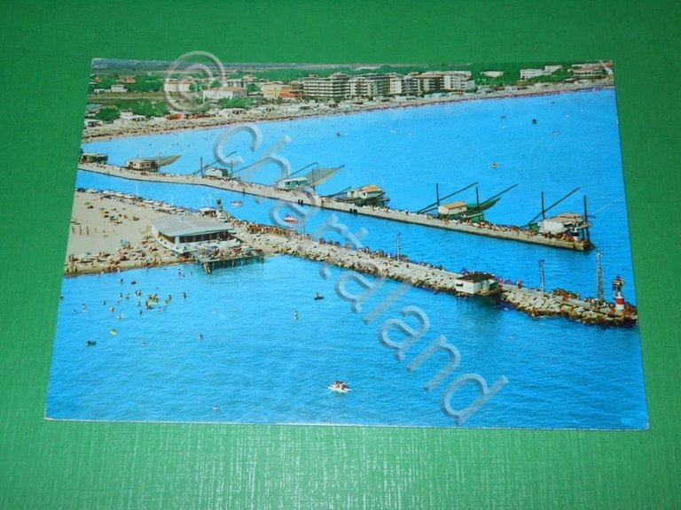 Cartolina Cesenatico - Panorama aereo 1975