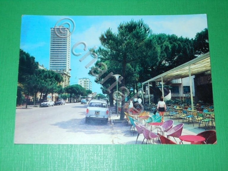 Cartolina Cesenatico - Viale Carducci 1963.