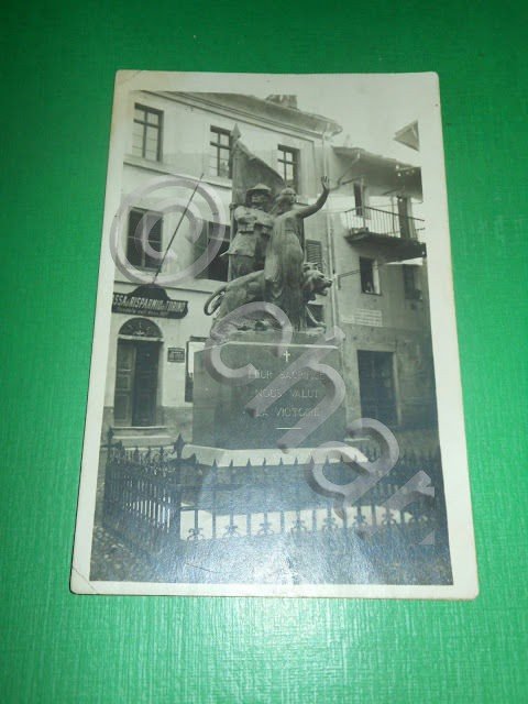 Cartolina Chatillon 7 Giugno 1925 - Monumento ai Caduti.