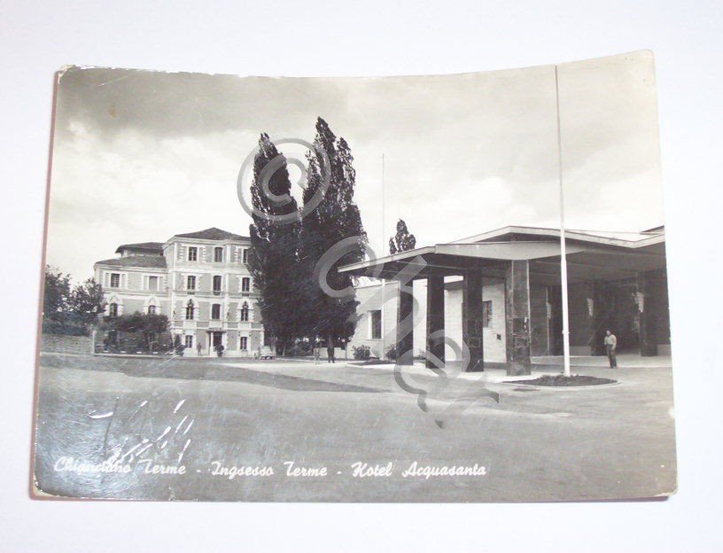 Cartolina Chianciamo Terme - Hotel Acquasanta 1953.