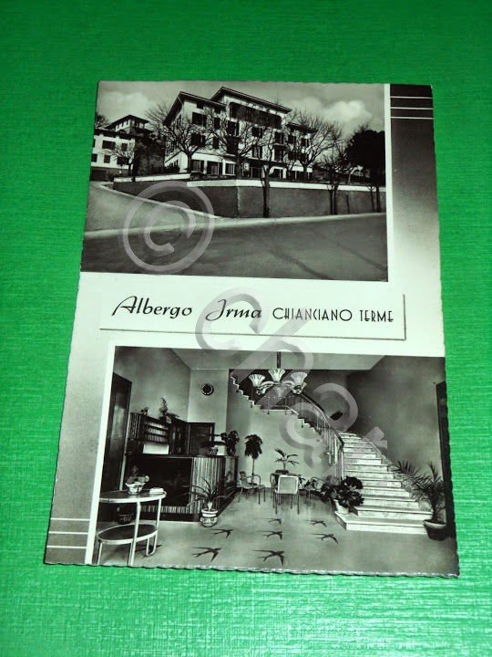 Cartolina Chianciano Terme - Albergo Irma 1955 ca