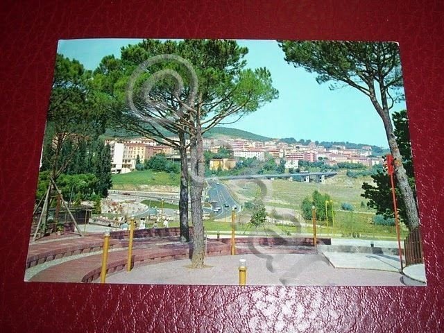 Cartolina Chianciano Terme - Parco Fucoli e veduta 1972.