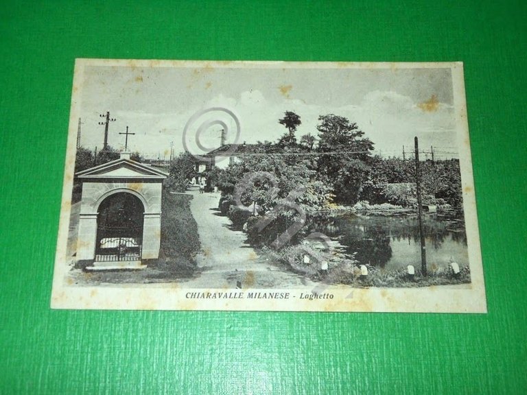 Cartolina Chiaravalle Milanese - Laghetto 1925 ca