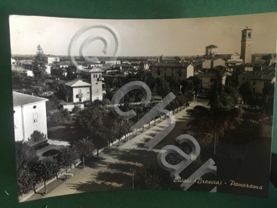 Cartolina Chiari - Brescia - Panorama - 1956