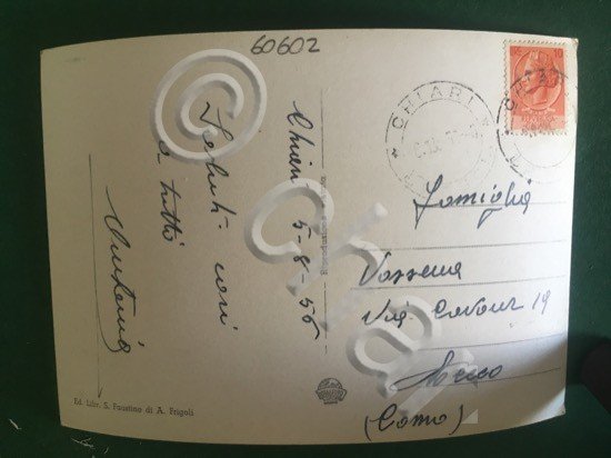 Cartolina Chiari - Brescia - Panorama - 1956