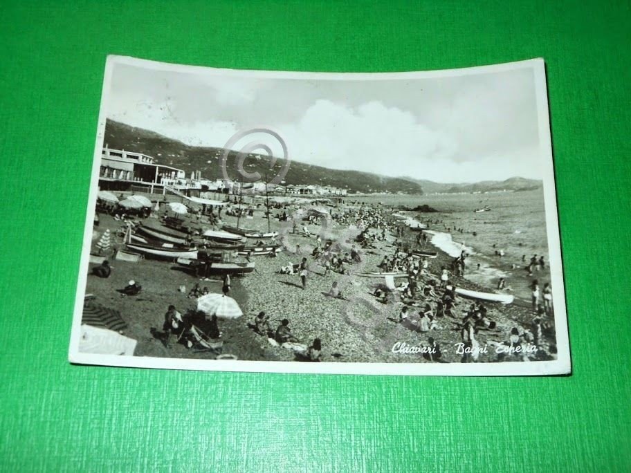 Cartolina Chiavari - Bagni Esperia 1956.