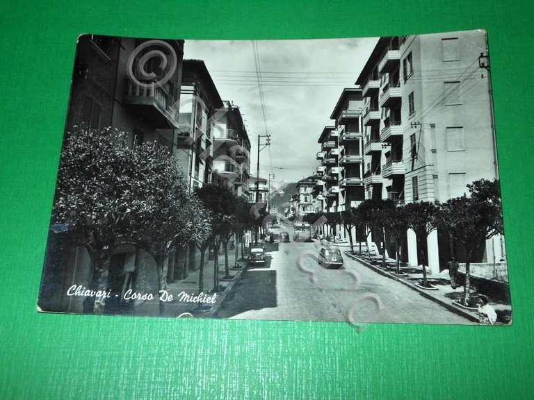 Cartolina Chiavari - Corso De Michiel 1950 ca