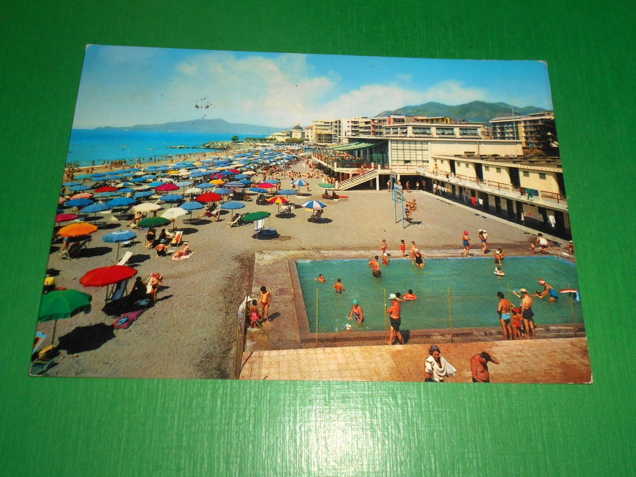 Cartolina Chiavari - La Spiaggia del Lido 1969.