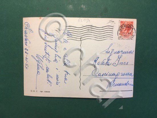 Cartolina Chiavari - Piazza della Cattedrale - 1953