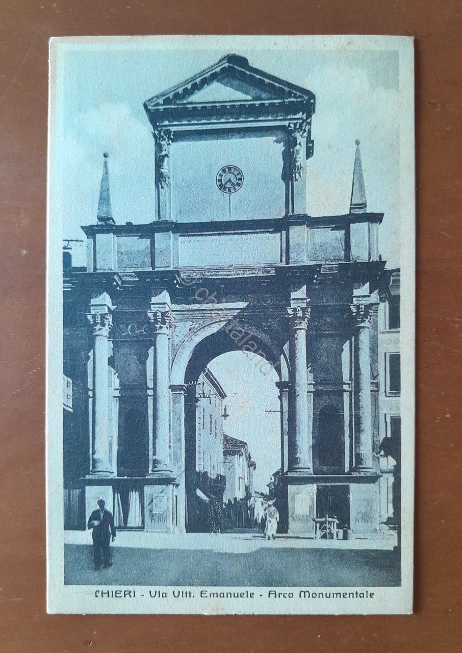 Cartolina Chieri - Via Vitt. Emanuele - Arco Monumentale - … | Immagine principale