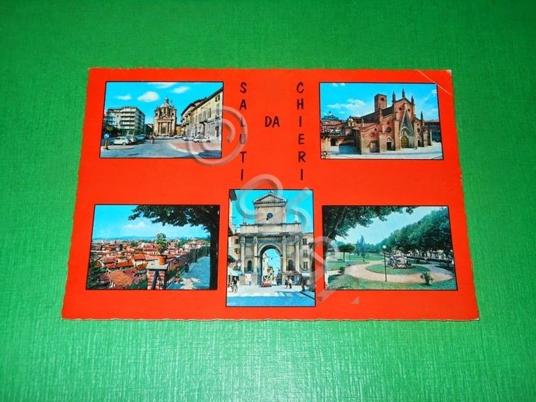 Cartolina Chieri ( Torino ) - Piazza Cavour 1966 | Immagine Gallery 2