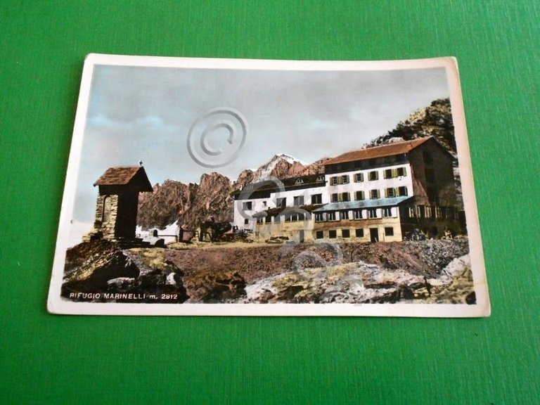 Cartolina Chiesa in Valmalenco - Rifugio Marinelli 1960 ca.