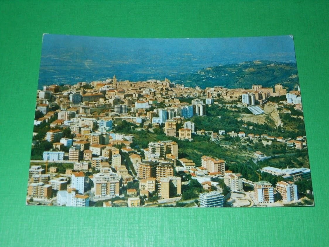 Cartolina Chieti - Panorama visto dall' aereo 1970.