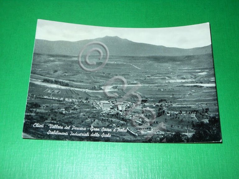 Cartolina Chieti - Vallata del Pescara - Gran Sasso d'Italia …