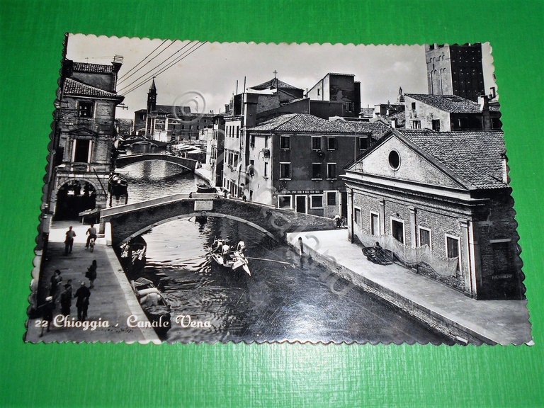 Cartolina Chioggia - Canale Vena 1950 ca